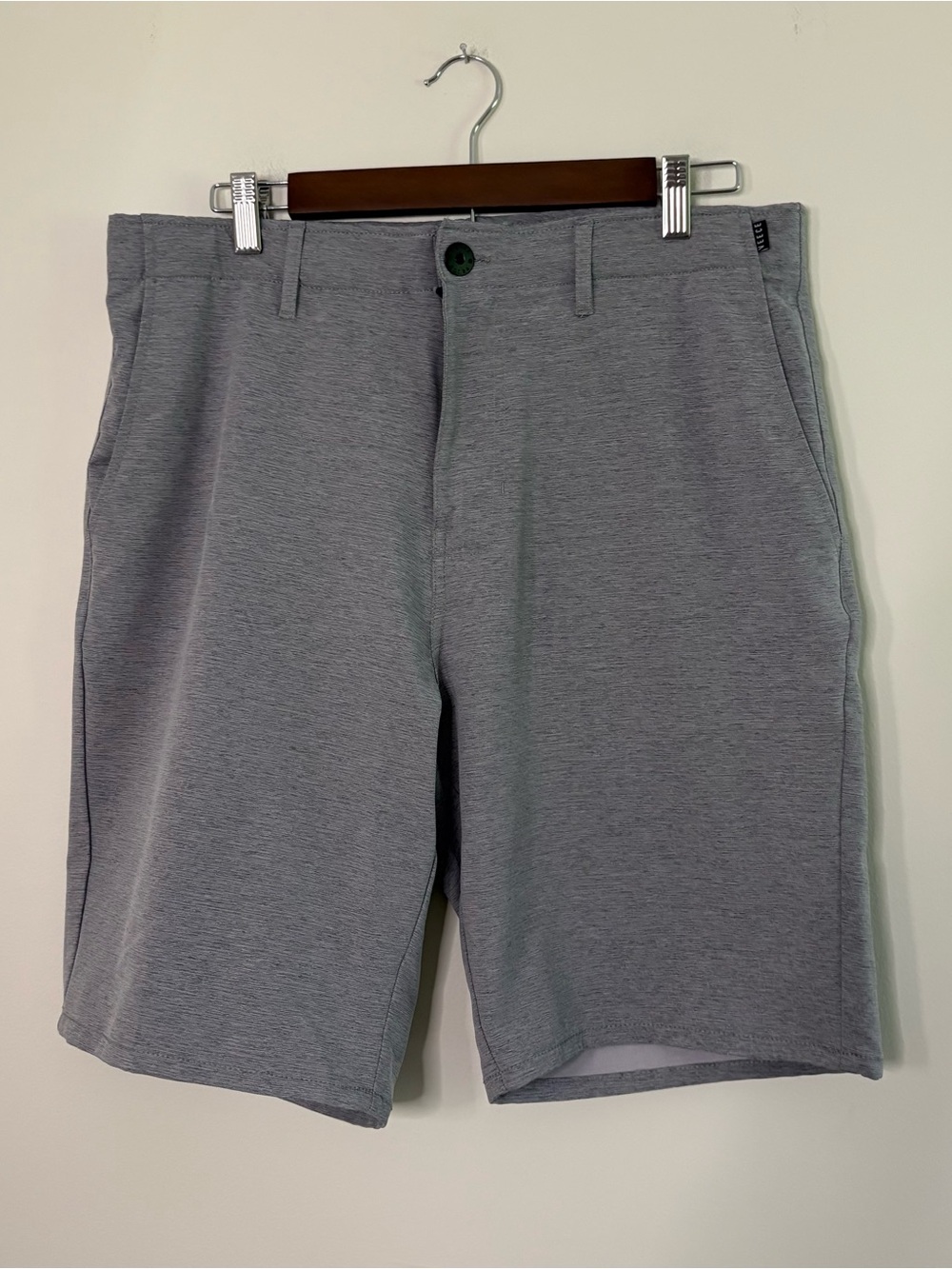 Veece Men’s 34 Shorts Grey Beige Lightweight Golf Work Summer U7